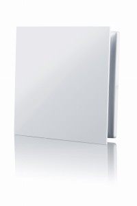 Kratka wentylacyjna 160x160 mm z dekoracyjnym panelem wymiennym, biały