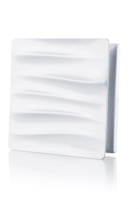 Kratka wentylacyjna 160x160 mm z dekoracyjnym panelem wymiennym, biały