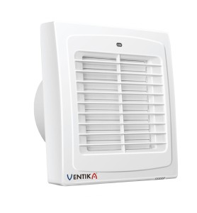 MATIC wentylator osiowy fi 100 mm z automatyczną żaluzją, wyłącznikiem czasowym i higrostatem, biały