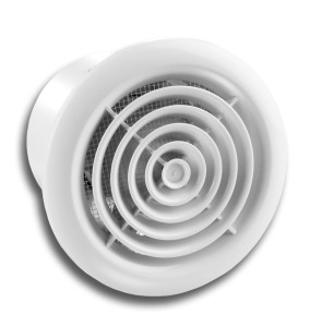 CENTRO wentylator osiowy fi 125 mm, standard, biały