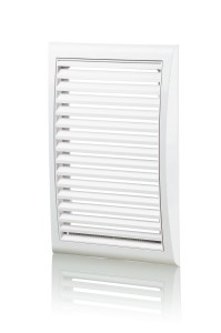 MW 103  - kratka wentylacyjna 154x150 mm z siatką, biała