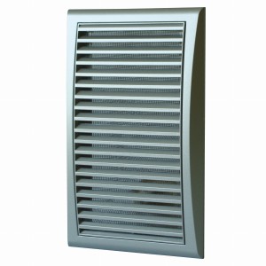 MW123SAT - kratka wentylacyjna 193x188 mm z siatką, satyna
