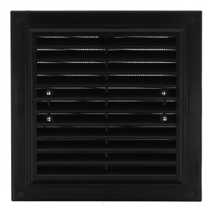 MWR250X180GR - kratka wentylacyjna 180x250 mm z siatką i uchwytami mocującymi, grafitowa