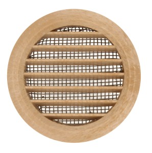 MW50/4KOSDRJ- kratka wentylacyjna drzwiowa okrągła fi 47 mm, drewno jasne (opakowanie 4 szt.)