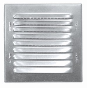 WX1CHR -  osłona metalowa skośna 165x165 mm z siatką, chrom