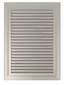 EL250ASAT- kratka wentylacyjna 180x250 mm z siatką i kołnierzem prostokątnym 138x208 mm, satyna