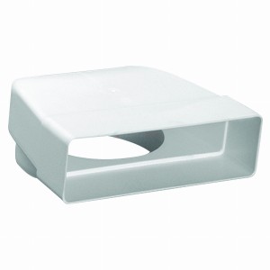 KP60-82 - kolano do kanałów prostokątnych 204x60 mm i okrągłych fi 150 mm