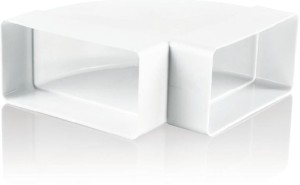 KP60-4 - kolano poziome 204x60 mm, 90 st., białe