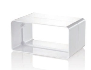 KP90-2  łącznik kanałów płaskich 220x90