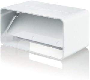 KP60-22 -  łącznik kanałów płaskich 204x60 mm z zaworem zwrotnym, biały