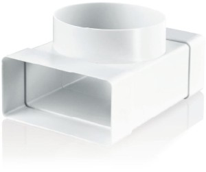 KP55-6KO - trójnik do kanałów prostokątnych i okrągłych 110x55 mm, fi 100 mm